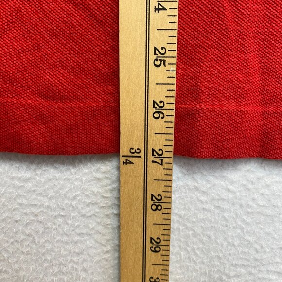 Lacoste Polo Shirt Mens 6 Red Short Sleeve Pique - Picture 11 of 12